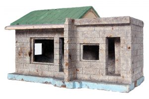 大谷石の住宅模型 1950年代後半｜大谷石材協同組合蔵