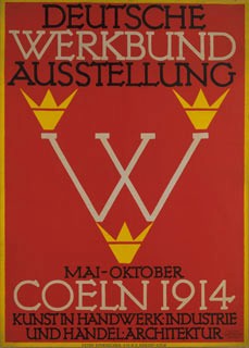 ドイツ工作連盟展：手工芸、産業・商業美術、建築　於ケルン、1914年5月～10月